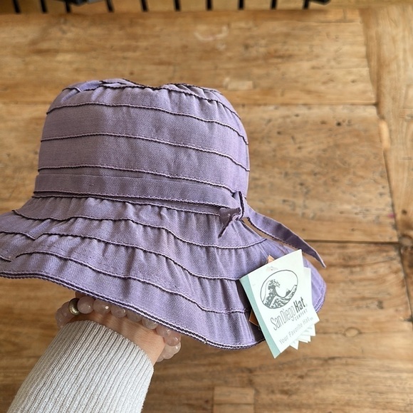 San Diego Hat Co. Purple Kids Sun Hat Size 2-4 - Picture 3 of 10